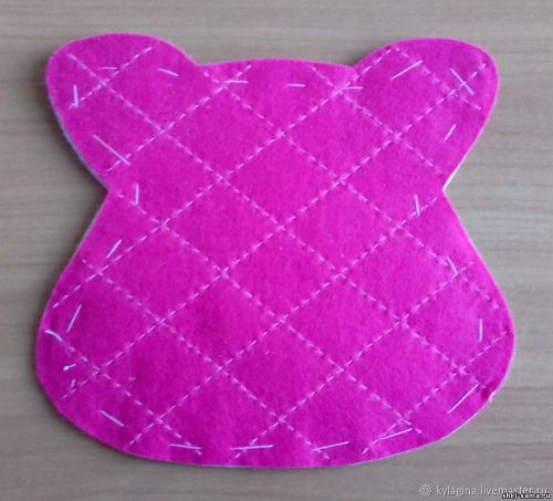 Соединяем детали сметочной строчкой